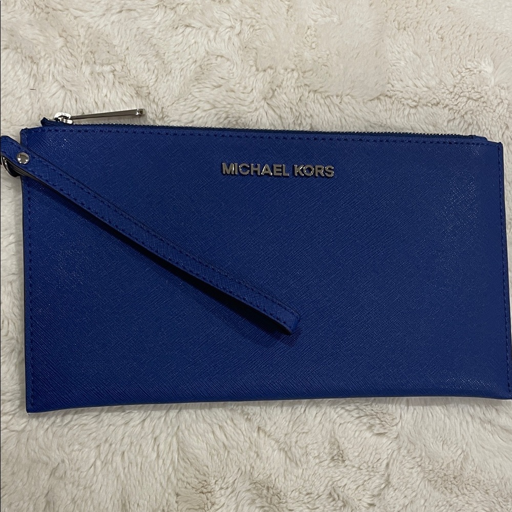 Michael Kors Cobalt Blue Clutch